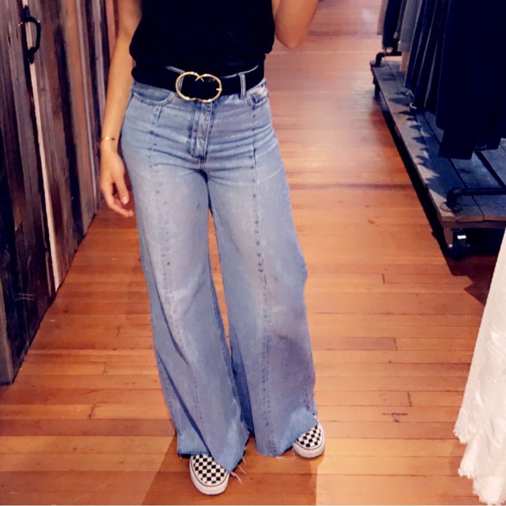 NEON BLONDE: Flare Jeans